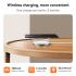 HOCO E97A Mini Finder Tracker Card Tags for Android Mobile Phone Google Find My Locator Wireless Charging Smart Anti-Lost Device - Black